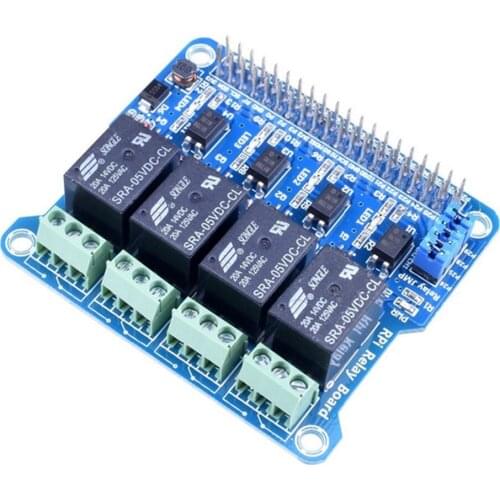 Raspberry Pi Power Relay Board Expansion Module Shield Supports RPi A+/B+/2 B/3 B for Home Automation Intelligent