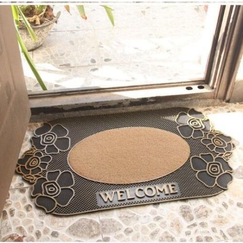 Doormat fashion carpet doormat rubber plastic foot rub absorbent mats
