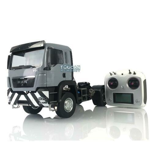 RC 1/14 LESU MAN TGS 4*2 Metal Chassis Tractor Truck Painted Cabin Radio Light THZH0951-SMT4