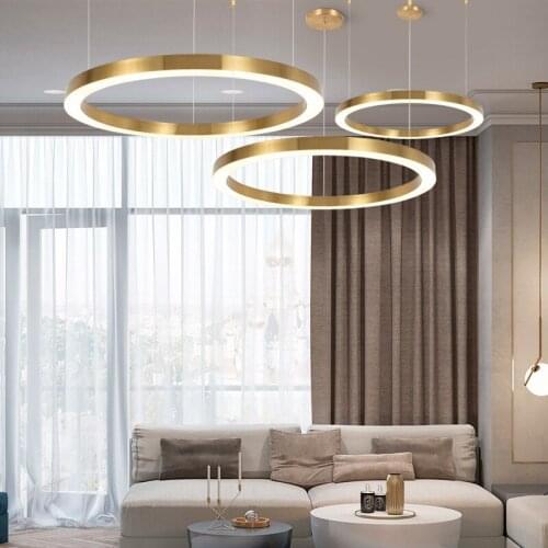 Nordic led glass ball led iron lustre suspension hanging lights pendant lights industrial lamp ring lamp livingroom