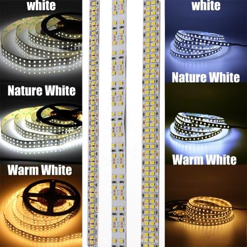 5m DC 5V / 12V / 24V SMD 2835 Led Strip Light White LED Tape Waterproof IP65/ IP67 Lamp Kitchen Home Decor TV Backlight