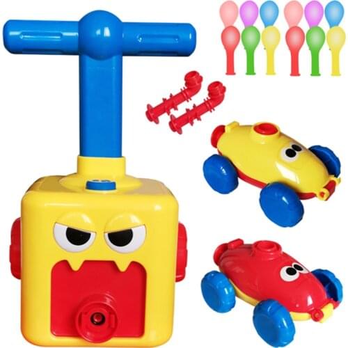 NEW Rocket Balloon Launch Tower Toy Puzzle Fun Education Inertia Air Power Balloon Car Science Experimen Toys for Children Gift