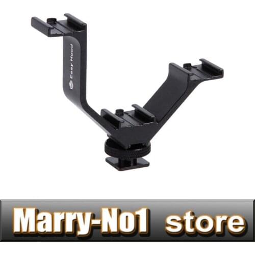 10.5cm Flash Triple Hot Shoe V Mount Bracket for can&n nik&n LED Video Lights Microphones Monitors