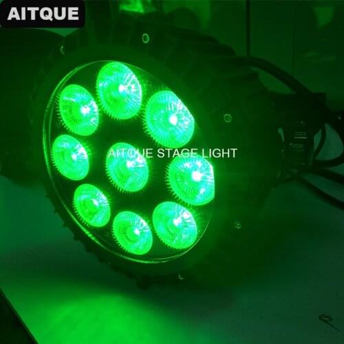 10lot Stage lighting outdoor dmx slim par led 9 x 10w rgbw 4in1 led flat par 10w led par outdoor light 9x10w