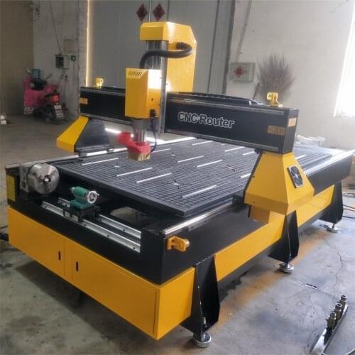 2021 Hot 4x8 Feet CNC Router 4 Axis 3D Sculpture Statue CNC Milling Machine For Wood Metal Aluminum