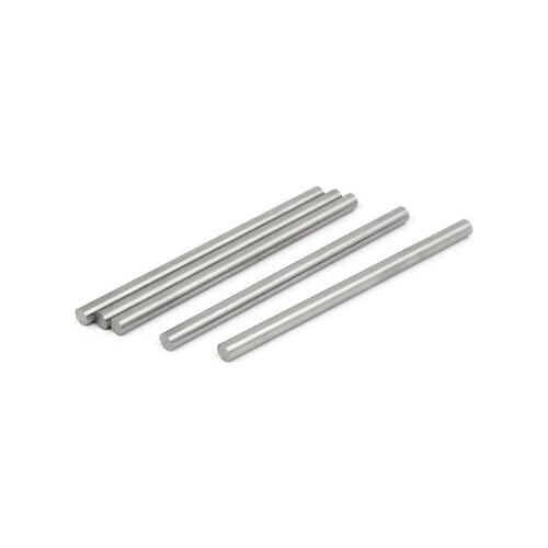 5.5mm Dia 100mm Length HSS Round Shaft Rod Bar Lathe Tools Gray 5pcs