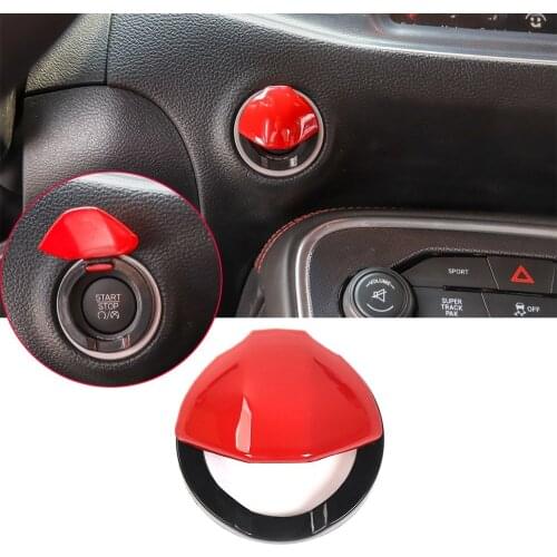 Car parts ABS Engine Start Stop Button Switch Cover Fit For Dodge Challenger 2015-2019