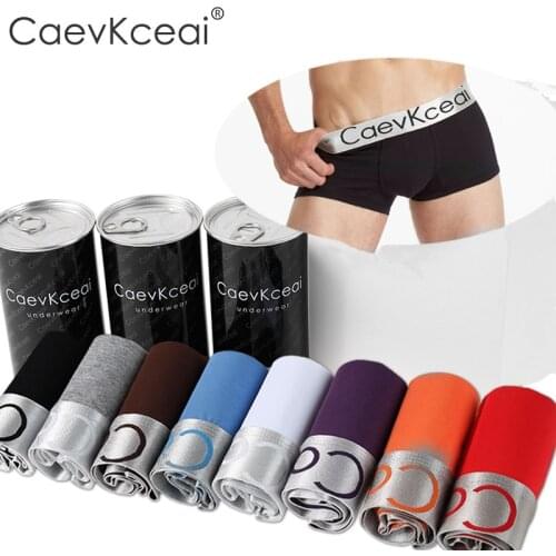 3pcs/lot Male Panties Cotton Mens Underwear Boxers Breathable Man Boxer Solid Underpants Comfortable Brand Shorts Jdren M-4XL