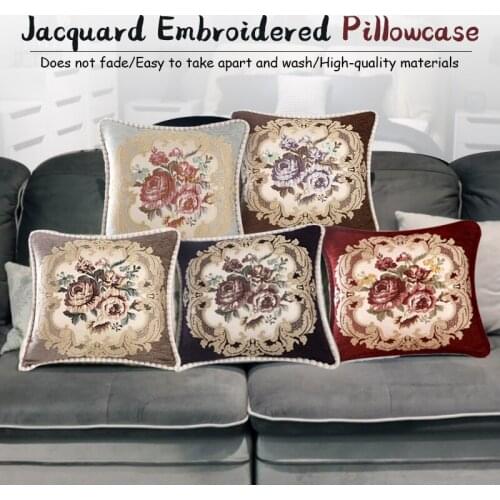 48X48CM Printed Embroidered Square Shape Pillowcase For Sofa Living Room Home Decor Pillow Case Decoration 2021 New