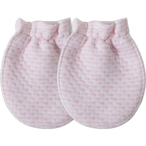Cotton Gloves Newborn Baby Protection Face Anti Grasping Anti Scratching Mittens 54DA