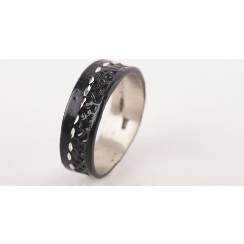 UM US JEWELRY Black Color Unisex Ring