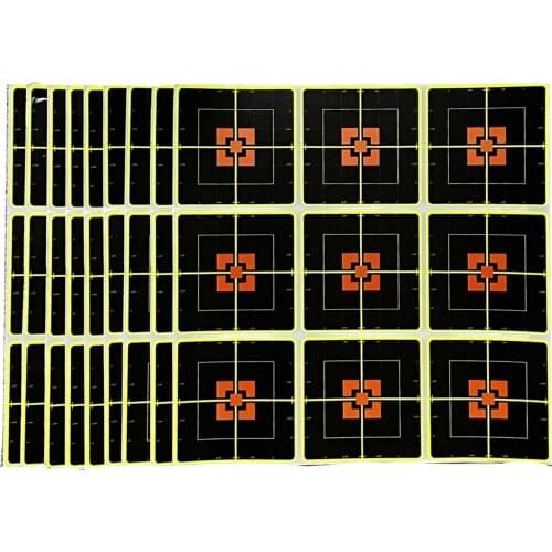 Splatter Targets 3 Inch Reactive Paper Target Stickers for Archery Shoot Training 10 Sheets Adhesive Target