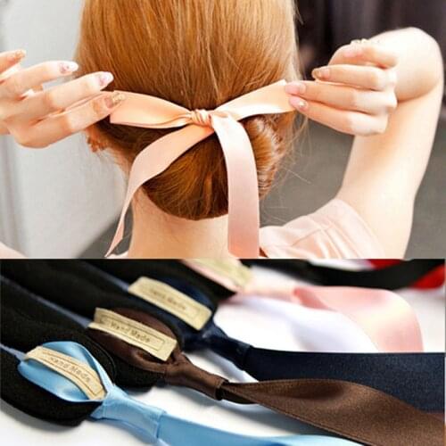 New Classic Ribbon Hair Accessories Tools Magic Quick Bun Make Hair Styling Long Headbands Women DIY Hairbands Girl Hairbands