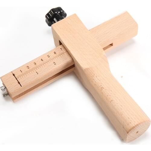Quality Adjustable Leather Craft Cutter Strap Belt DIY Hand Cutting Tools Wooden Strip Cutter With 5 Sharp Blades New Arrival