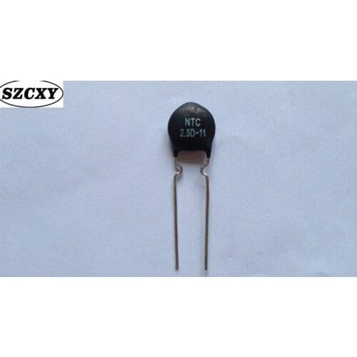 100% thermistor MF72 NTC 2.5D-11 The negative temperature coefficient is 11MM