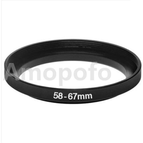Universal 58-67mm /58mm to 67mm Step Up Ring Filter Adapter for UV,ND,CPL,Metal Step Up Ring Adapter