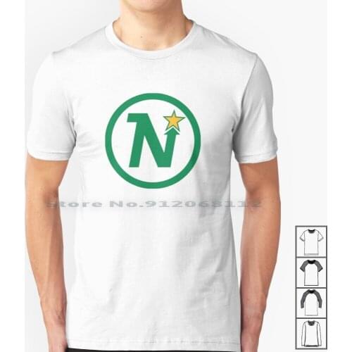 Vintage Defunct Hockey Team-Minnesota North Stars T Shirt 100% Cotton Defunct Team Old Team Defunct Hockey Team Defunct Logo