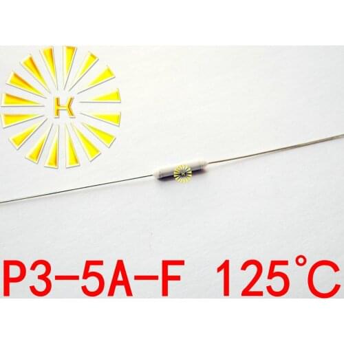 100% Original P3-5A-F 125 degree Thermal-Links 5A 250V Resistance Temperature Fuse x 500PCS