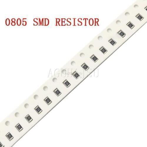 100pcs 0805 5% SMD Resistor 1/8W 100M 200M 500M 1G ohm Chip Resistor