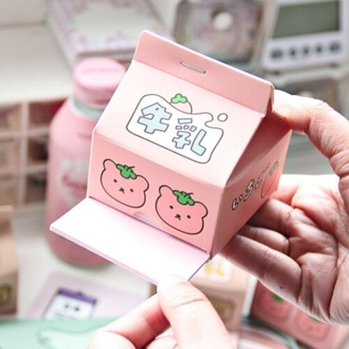 230 Sheets Cute Milk Bear Memo Pad Note Extraction Type Paper Daily Check List Notes Students School Office Stationery