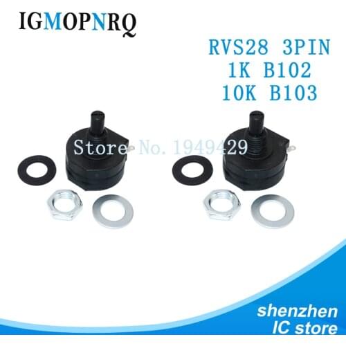 5 PCS RVS28P-B102 B103 Electric welding machine potentiometer 2W 1K 10K welding machine parts RVS28 B102 B103 3PIN