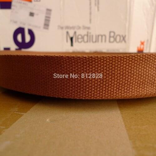 50 Yards 1.25'' 32mm #28 Camel Color High Quality Bag Straps Polyester Webbing