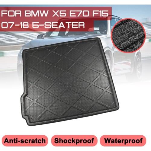 Car Carpet Rear Trunk Anti-mud Cover For BMW X5 E70 F15 5-Seater 2007-2018 Floor Mat