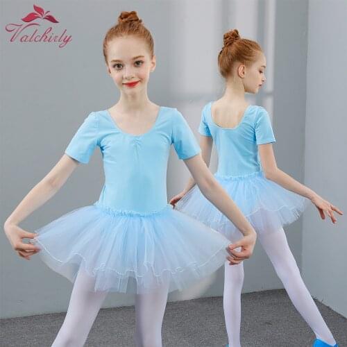 Girls Ballet Dance Dress Chirdren Act Costume Kids Tutu Bodysuit Perform Skill Use