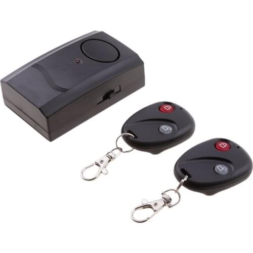 Security Wireless Dual Remote Control Alarm Lock Bike Vibration Anti Theft