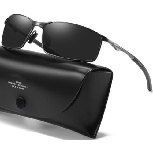 Brand Design Polarized Sunglasses Metal Frame Square Sunglass Men Driving Sun glasses UV400 Shades Eyewear gafas de sol hombre