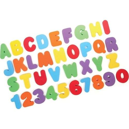 Kids kindergarten EVA alphabet paste numbers 26 letters + 10 numbers puzzle Bath Toys
