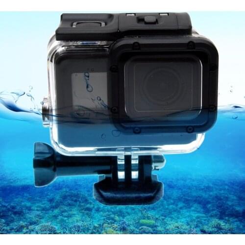 For GoPro HERO6 /5 30m Waterproof Housing Protective Case + Hollow Back Cover with Buckle Basic Mount & Screw