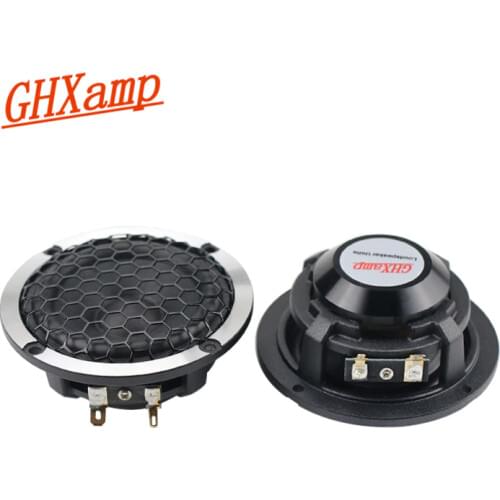 GHXAMP 3 inch Car Midrange Speaker Wool Basin hexagonal net 91 aluminum basin frame Full Range speaker with Cover