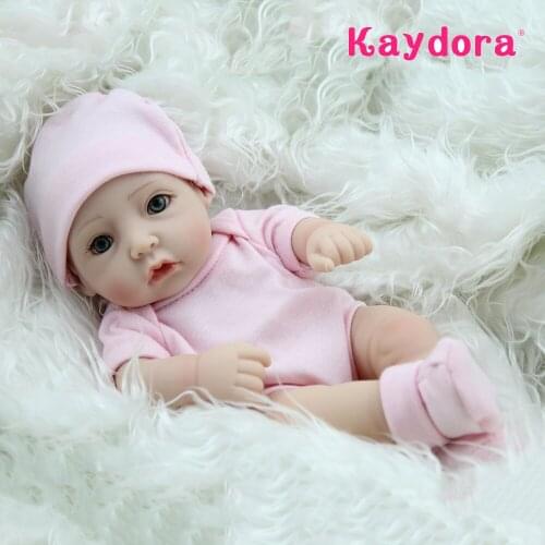Kaydora 10 inch 25cm Adorable Handmade lol Mini Reborn Baby Dolls reborn bebe doll Girl Style baby doll Hot sale Christmas gift