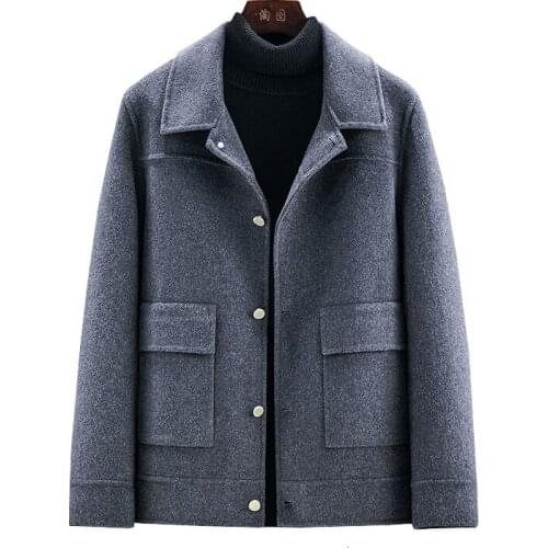 Fashion New Autumn And Winter 2020 High-end Double Faced Mens Wool Coat Jaket Men Overcoat Hot Sale