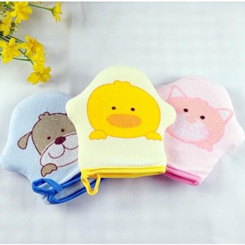 Cartoon Super Soft Cotton Baby Bath Shower Brush Glove Cute Animal Pattern Children Sponge Rubbing Towel Ball F3ME
