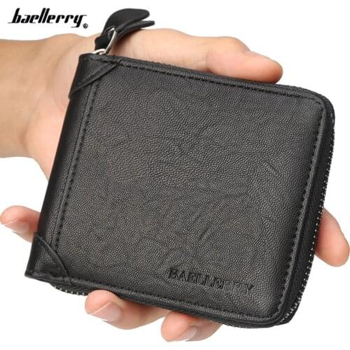 2020 New Fashion Leather Men Wallet designers Small Men Zipper Wallet Male Short Coin Purse Brand High Quality card holder