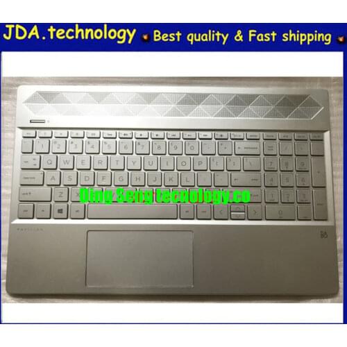 MEIARROW New C shell for HP Pavilion 15-CW0018AU 15-CW 15-CW0017AU palmrest US keyboard upper case cover Touchpad