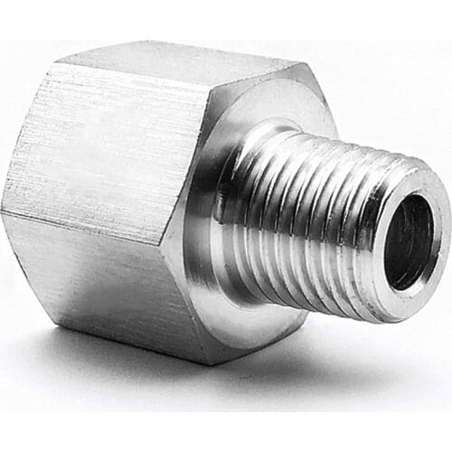 1/8" 1/4" 3/8" 1/2" BSP M14/20 Female To Male Pipe Fitting Connector Coupler 304 Stainless Steel Pressure Gauge Propane