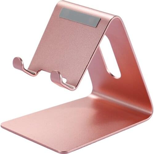 Tablet Computer Stand Portable Aluminum Alloy Desktop Stand for 3.5-8 Inch Mobile Phone Ipad E-Reader Stand