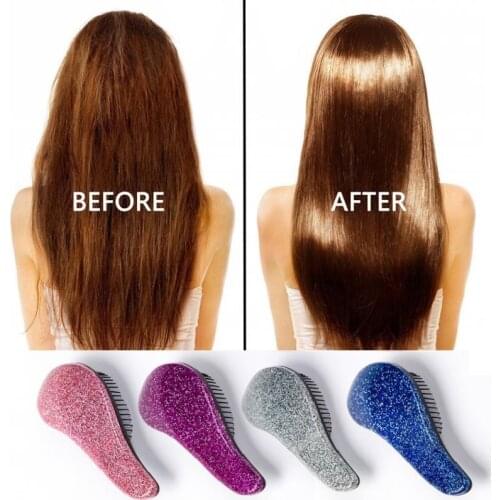 1pc Pro Comb Anti-static Hair Brush Shower Massage Head Brush Magic Handle Head Spa Comb Salon Smoothing Hair Styling Hair Care