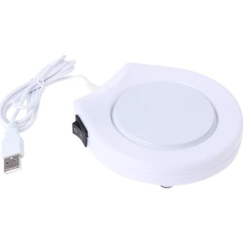 Portable USB Electric Powered Drink Cup Warmer Pad Plate For Office and Home Use