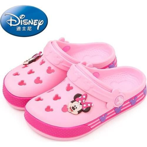 Disney Mickey Mouse Childrens New cartoon garden shoes boys girls Mickey Minnie mouse beach sandals and slippers Girls Sandals