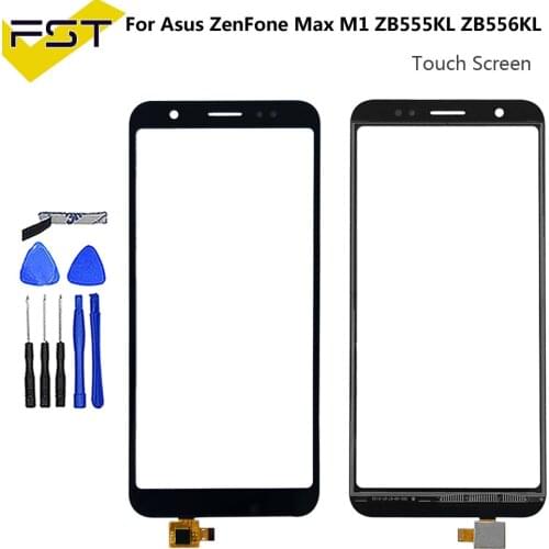 5.5''For ASUS ZenFone Max M1 ZB555KL ZB556KL X00PD Touch Screen Digitizer Sensor Front Outer Glass Lens Without LCD+ Tools