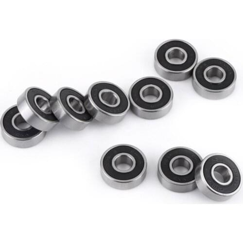 10 Pcs 608RS Ball Bearing 8X22X7mm Deep Groove Steel Sealed Ball Bearings