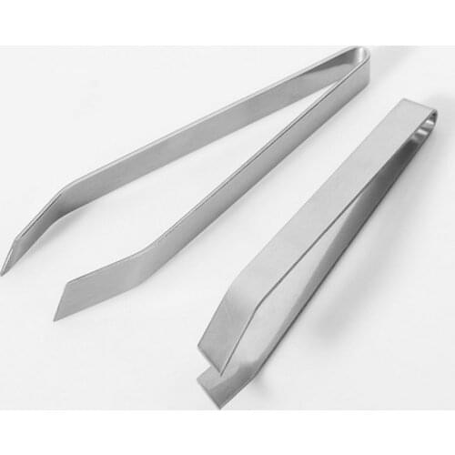 1PC Stainless Steel Fish Bone Tweezers Pincer Clip Puller Remover Tongs Fish Bone Plucking Clamp Kitchen Gadgets EKX 152