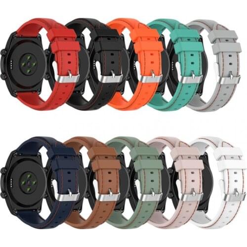 Silicone Smart Watch Strap for Ticwatch Pro3/pro3 Lte Silicone Replacement Strap 22Mm Car Line Strap Watch Accessories