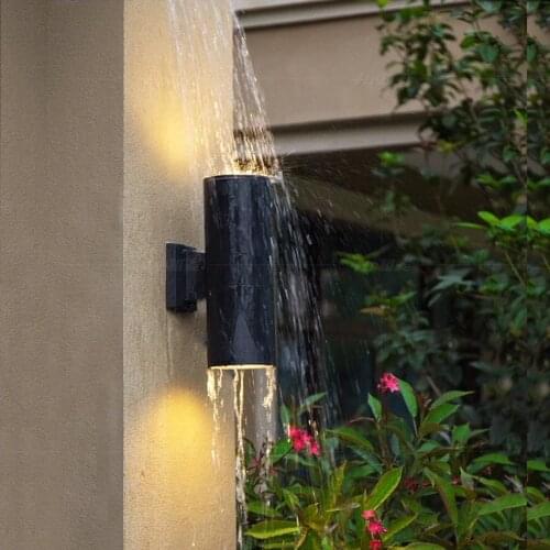 Thrisdar 6/12/18W Waterproof LED Porch Wall Lamp Outdoor Villa Balcony Courtyard Wall Light Aluminum Wall sconce Street Lighting