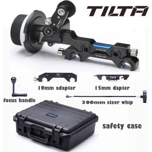 TILTA FF-T05 Film Single-sided Cine Lens Follow Focus Kit with 15mm/19mm Rod Adapter for FS700 FS7 C300 RED ARRI Camera Rig Cage