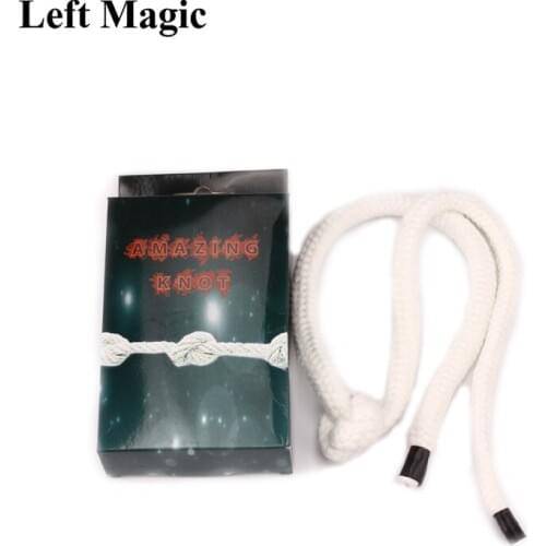Amazing Knot Magic Tricks Jumping Knot Rope Close Up Street Stage Magic Tricks Props Novelties Comedy Mentalism Accessory G8162